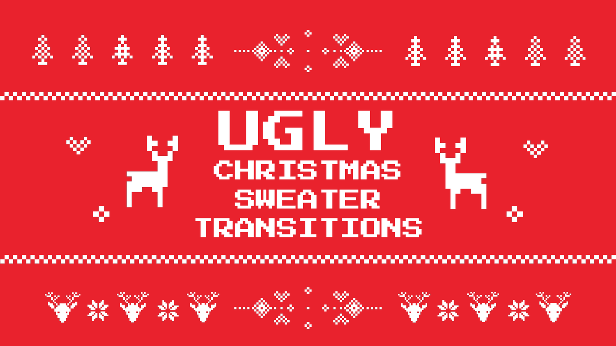 Ugly Christmas Sweater Video Transition Pack image number 0